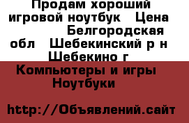 Продам хороший игровой ноутбук › Цена ­ 12 500 - Белгородская обл., Шебекинский р-н, Шебекино г. Компьютеры и игры » Ноутбуки   